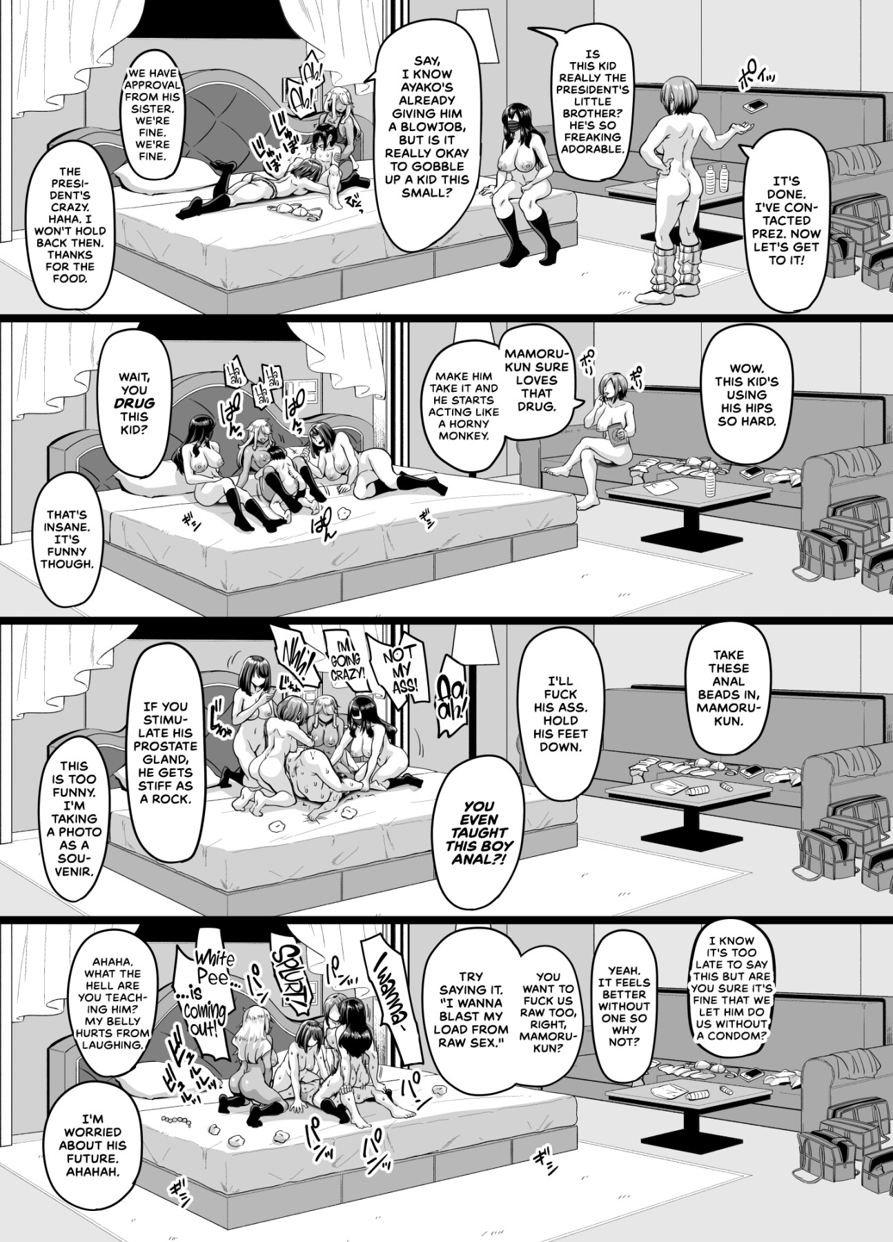 Hentai Manga Comic-We Compensated Dating Sluts Will Buy Your Little Brother So We Can show Him So Love And Turn Him Into a Dry-Orgasming Playboy-Read-31